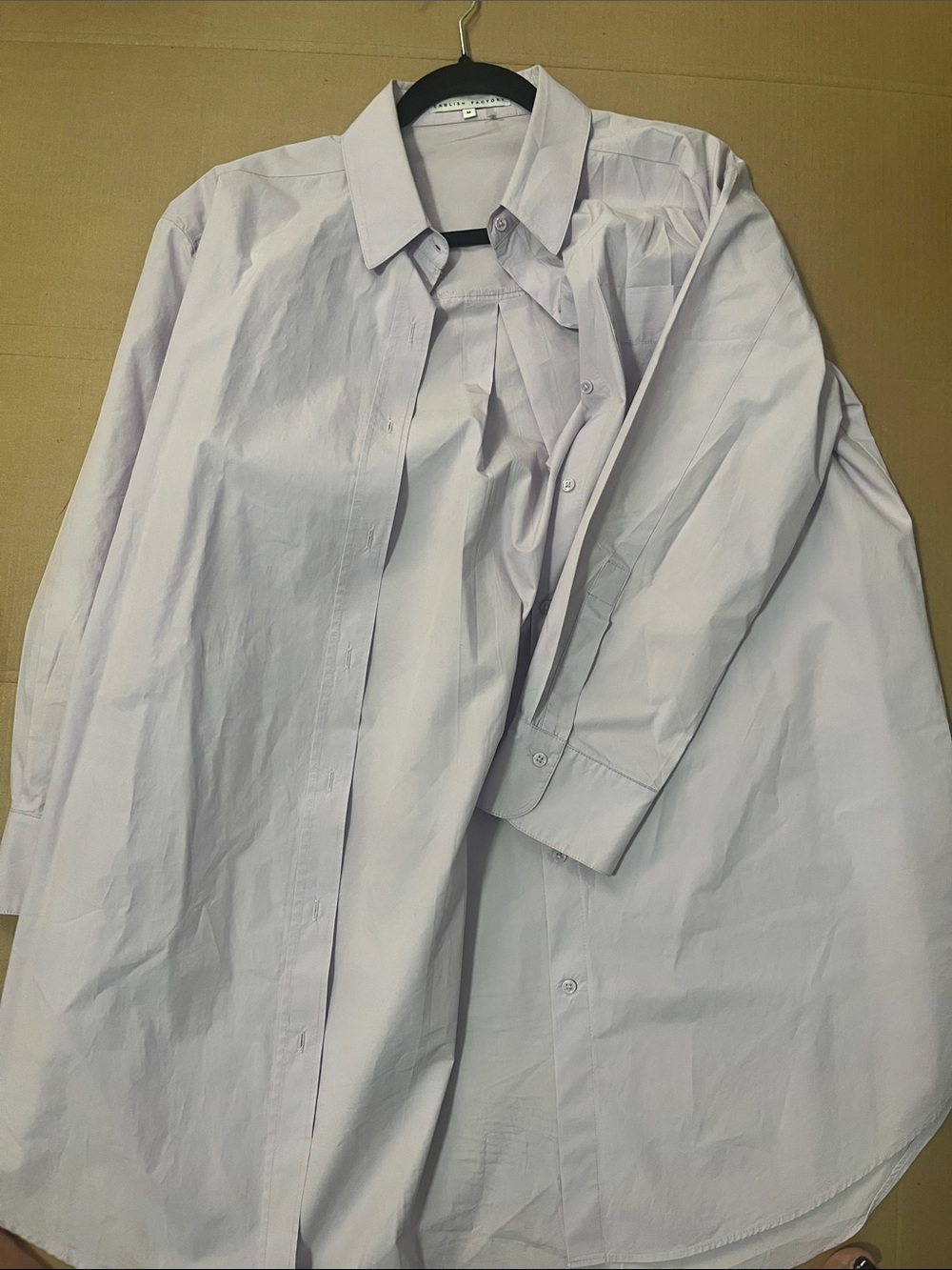 English Factory Men's Light Lavender Long-Sleeve Button-Down Shirt